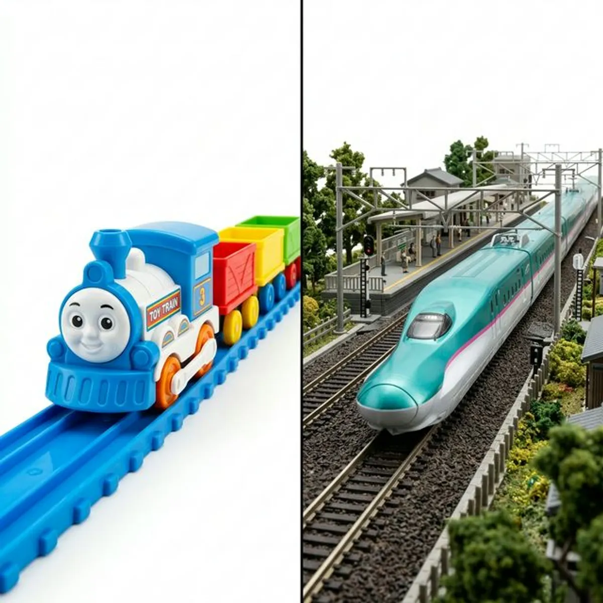 火車玩具 vs 鐵道模型