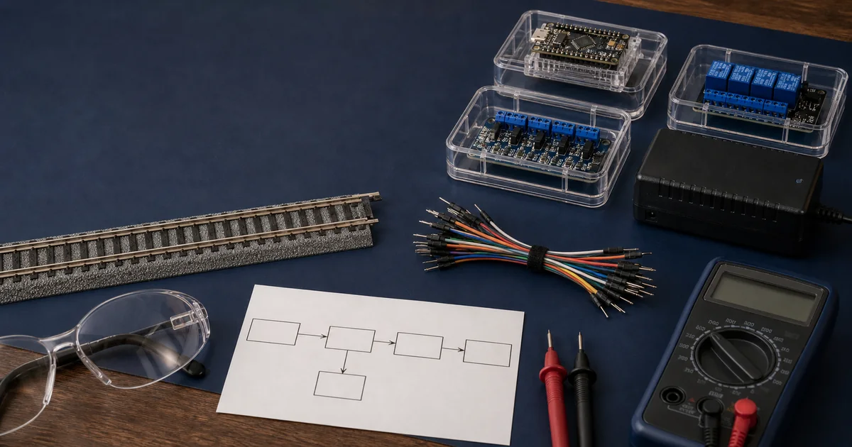 Arduino鐵道模型控制板與額定負載介面分層