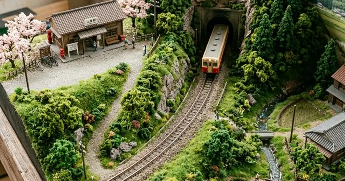 N軌鐵道模型場景造景